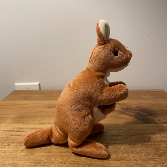 Ty Beanie Babies Pouch Kangaroo and Baby Brown 1996 – New Tag Protector VINTAGE - Picture 4 of 10